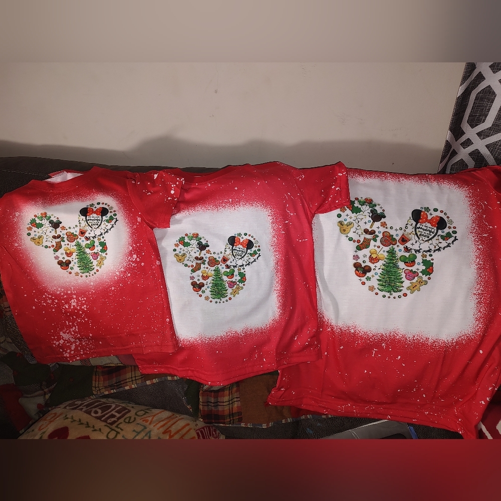 Mickey mouse head Christmas shirts
